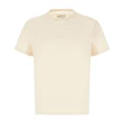 Maison Margiela Avslappnad Bomull T-Shirt Beige, Herr