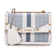 Liu Jo Kontrast Crossbody Axelväska med Logotyp Multicolor, Dam