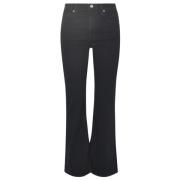 Citizens of Humanity Hög Midja Flared Denim Jeans Black, Dam