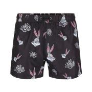 Iceberg Logo Cartoon Badshorts Black, Herr