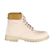 Fila Rosa Lace-Up Boot med Broderi Pink, Dam
