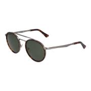 Persol Klassiska runda solglasögon Brown, Unisex