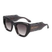 Etro Oregelbunden Form Acetat Solglasögon Gray, Unisex