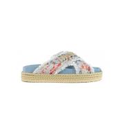 Mou Korsad Rep Denim Sandaler Multicolor, Dam