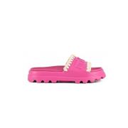 Mou EVA Slide Sandal Fuchsia Virkad Pink, Dam