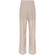 Philosophy di Lorenzo Serafini Grå Byxor Pantalone Beige, Dam