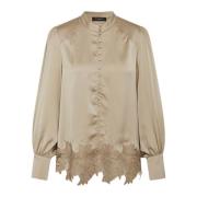 Bruuns Bazaar Acaciabbkatara Blouse Plaza Taupe Beige, Dam