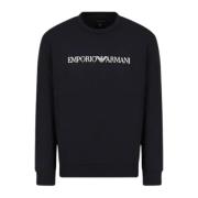 Emporio Armani Herrtröja med logotyptryck Blue, Herr