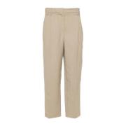 Brunello Cucinelli Beige Byxor Ss24 Dammode Beige, Dam