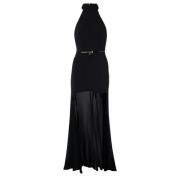 Elisabetta Franchi Svart Red Carpet Klänning Black, Dam