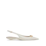 Valentino Garavani Vita Klack Sandaler White, Dam