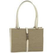 Gucci Vintage Pre-owned Canvas gucci-vskor Beige, Dam