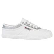 Kawasaki Glitter Canvas Sneakers White, Dam