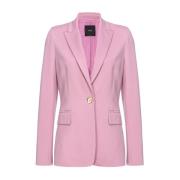 Pinko Signum Stickad Jacka Orkidé Pink, Dam