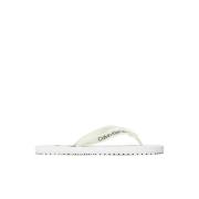 Calvin Klein Jeans Herr Flip Flops Vår/Sommar Kollektion White, Herr