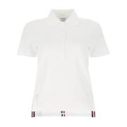 Thom Browne Klassisk Polo Skjorta för Män White, Dam