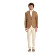 Tagliatore Kamel Ull Silke Slim Fit Jacka Brown, Herr