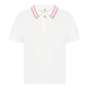 Twinset Vita Polo T-shirts med Kontrastdetaljer White, Dam