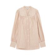 Ines De La Fressange Paris Elegant Randig Blus Multicolor, Dam