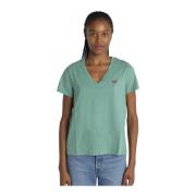 Levi's Gröna V-ringade T-shirts och Polos Green, Dam