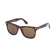 Tom Ford Stiliga Svarta Solglasögon Brown, Unisex