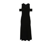 Patrizia Pepe Elegant Svart Klänning K103 Nero Black, Dam