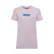 Husky Original Sophia Dam T-shirt Bomull Logo Blue, Dam