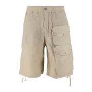 Ten C Nylon Cargo Shorts Beige Tunisien Beige, Herr