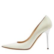 Jimmy Choo Pre-owned Pre-owned Laeder klackskor White, Dam