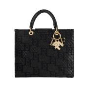 Elisabetta Franchi Stilren Borsa Väska för Modeälskare Black, Dam