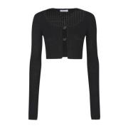 Blumarine Svart Cardigan Sweaters Black, Dam