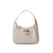 Emporio Armani Krämfärgade Väskor för Stiliga Fashionistas Beige, Dam