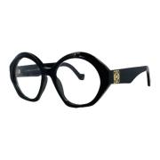 Loewe Hexagonal Svart Oval Solglasögon Black, Dam