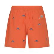 Polo Ralph Lauren Havskläder Traveler Mid Trunk Orange, Herr