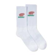 Karhu Klassiska Logosockor Vit Lilas White, Unisex