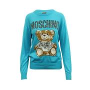 Moschino Pre-Owned Pre-owned Bomull ytterklder Blue, Dam