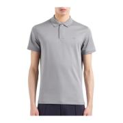 Emporio Armani Monument Style Polo Shirt Gray, Herr