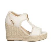 Michael Kors Optisk Vit Sneakers Berkley Mid Wedge White, Dam