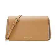 Michael Kors Flap Crossbody Väska i Pale Peanu Beige, Dam