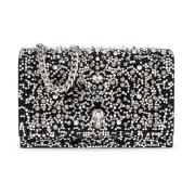 Alexander McQueen Skull Liten clutch Gray, Dam