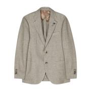 Lardini Taupe Jackor Ss24 Beige, Herr