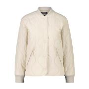 A.p.c. Snap Button Puffer Jacket Beige, Dam