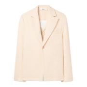 Séfr Rutig Blazer med 3D Effekt Beige, Herr