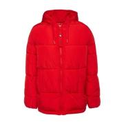 OOF Wear Röd Oversize Pufferjacka Red, Dam