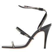 Jimmy Choo Pre-owned Pre-owned Laeder sandaler Black, Dam