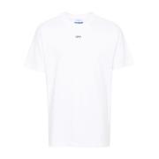 Off White Logo Print Crew Neck T-shirt White, Herr