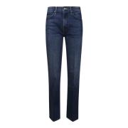 Mother Slim-Fit Straight Leg Jeans Blue, Dam