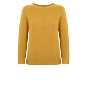 Max Mara Weekend Mjuk Bomullströja Gul Raglan Yellow, Dam