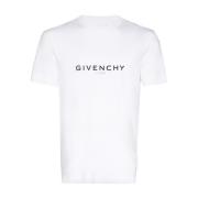 Givenchy T-shirt i jersey med logotryck, vit White, Herr