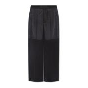 Victoria Beckham Veck-framsida byxor Black, Dam